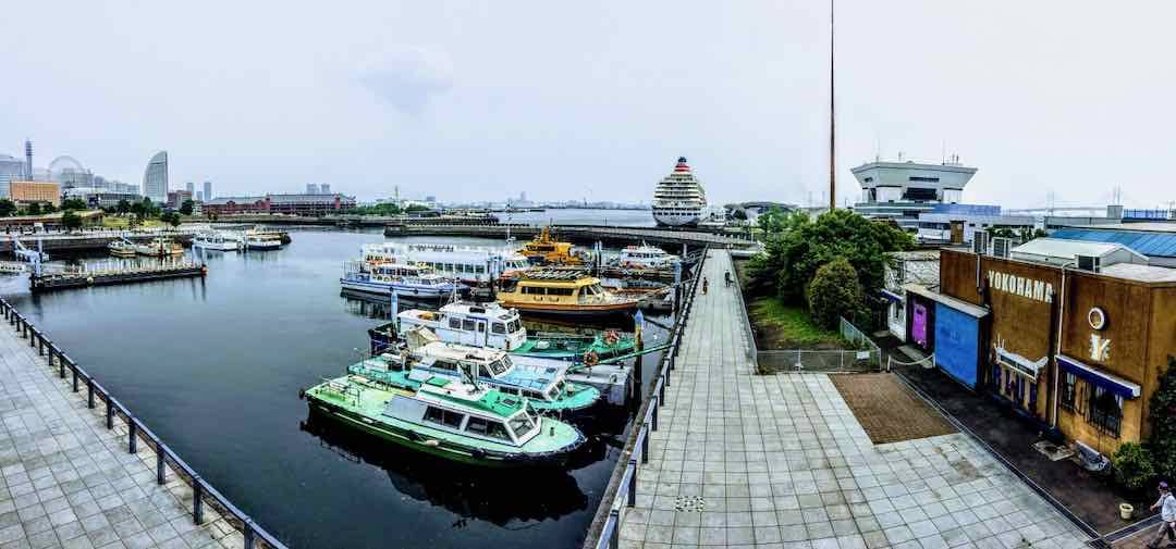 象の鼻エリアと港の画像