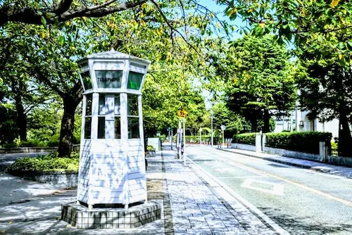 横浜山手エリアの「元町公園」の夏の画像