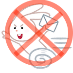 足の早いウサギがメールを運ぶイラスト