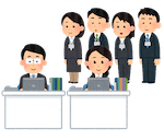 大学職員への転職活動で職場見学のイラスト