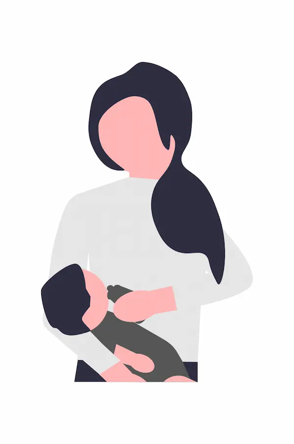 育児休暇を取得する女性のイメージ画像