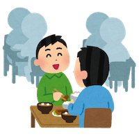 食堂のイラスト