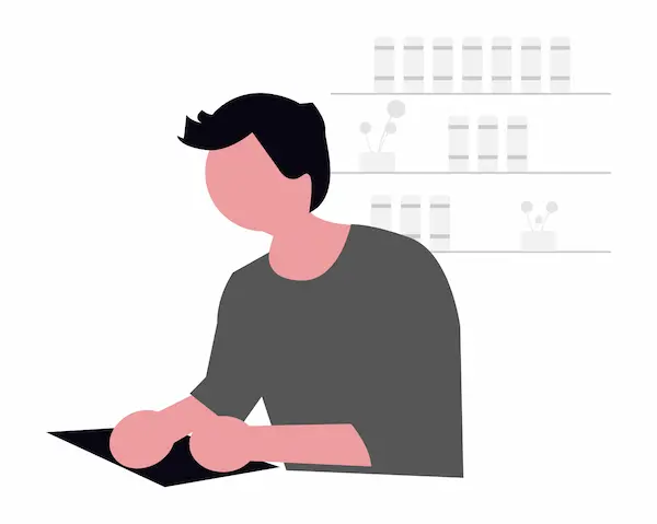 事前準備に勤しむ人物のイメージ画像