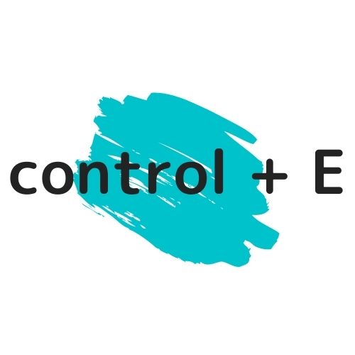 control + Eの図解の画像