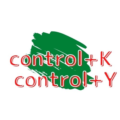 control + Kの図解の画像