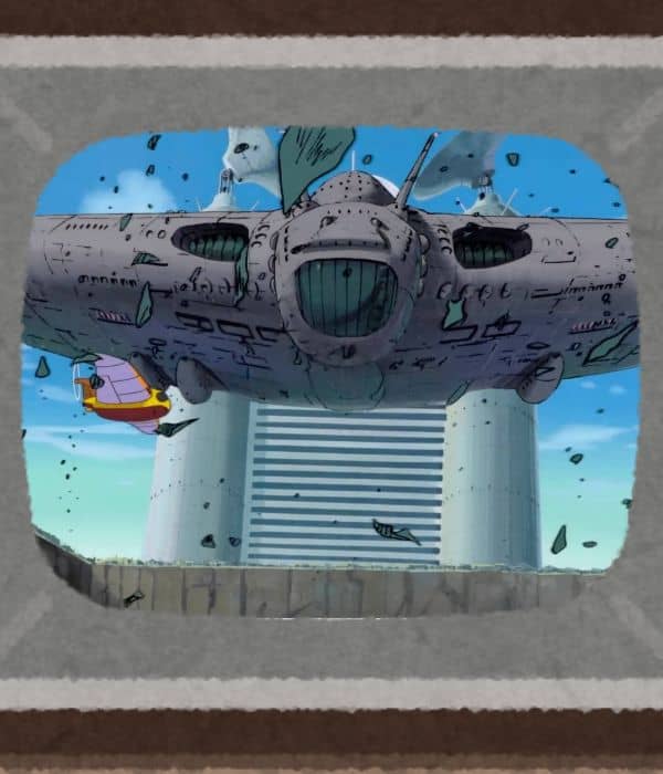 未来少年コナン ギガントとファルコの交戦シーン