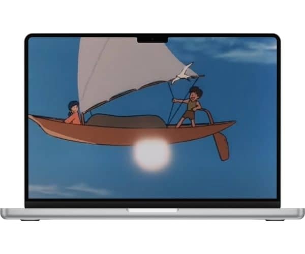 未来少年コナン オープニングのコナンとラナ