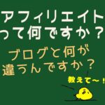 【実例で見るのが一番！】アフィリエイトとブログの違いを理解しよう！【未経験・初心者対象】