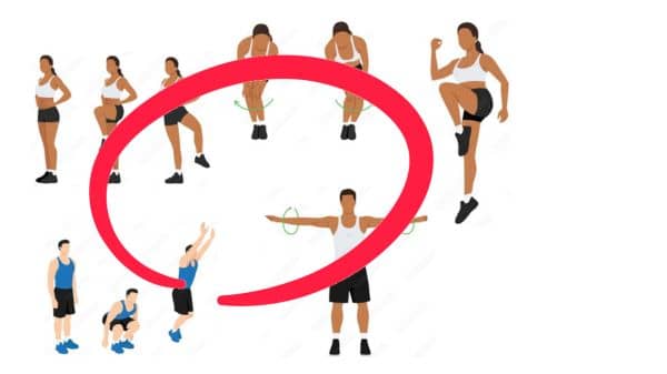 図解 ジョギング前のストレッチの理想像