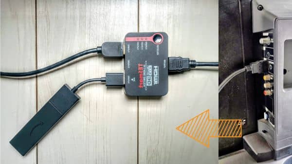 FireTVHDMIセレクターを使った図解