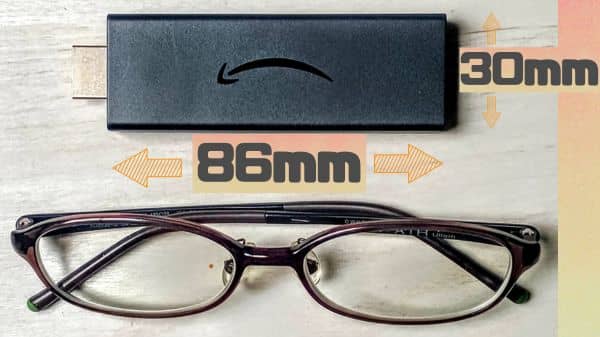 FireTVのサイズイメージ