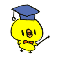 Illustration explaining with an academic dress