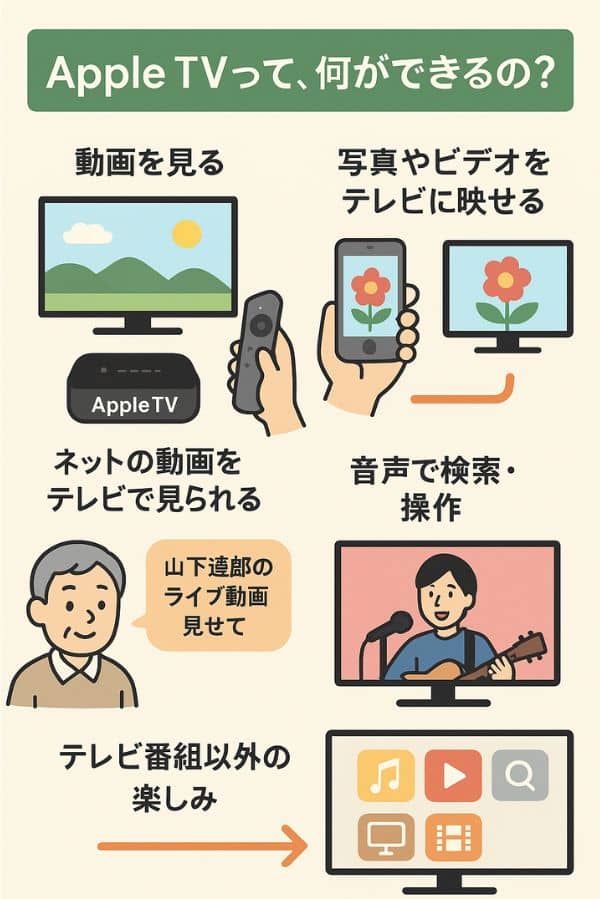 【シニア世代に解説!】Apple TVって何?/優しすぎる解説なので若者は見ないで!